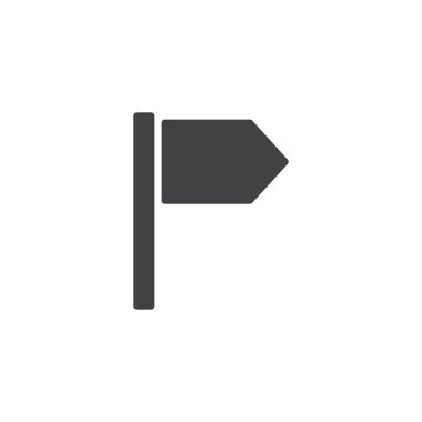 bayrak işaretleyici vektör simgesi