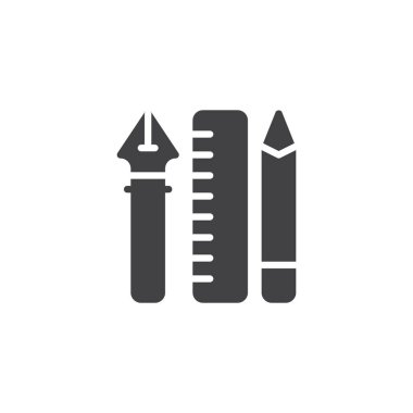 Tasarım aracı vektör simgesi