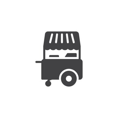 Dondurma durak Dükkanı vektör simgesi