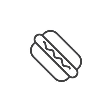 Sosisli sandviç anahat simgesini