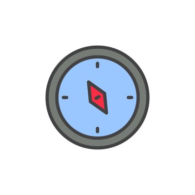 Pusula doldurulmuş anahat simgesini