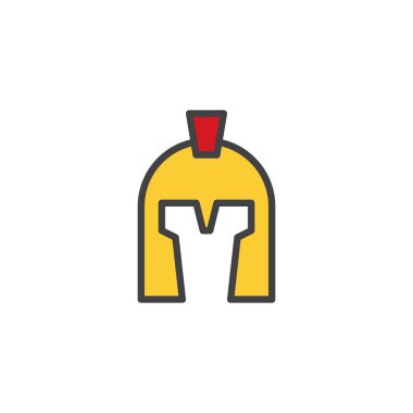 Knight's kask doldurulmuş anahat simgesini