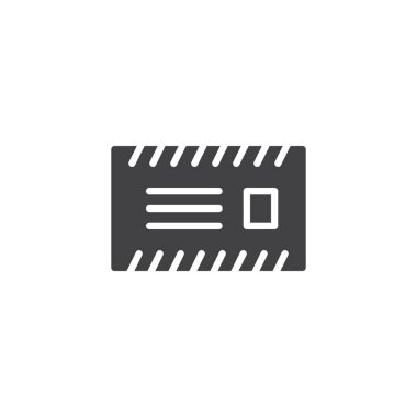 Zarf posta vektör simgesi