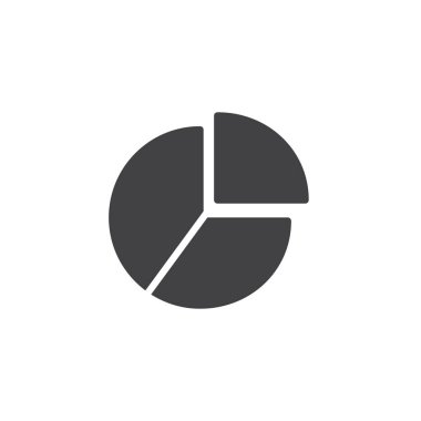 pasta grafiği vektör simgesi