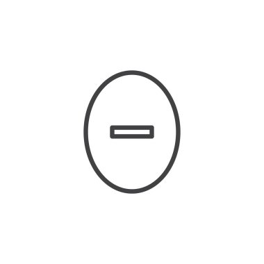 Düğme anahat simgesi