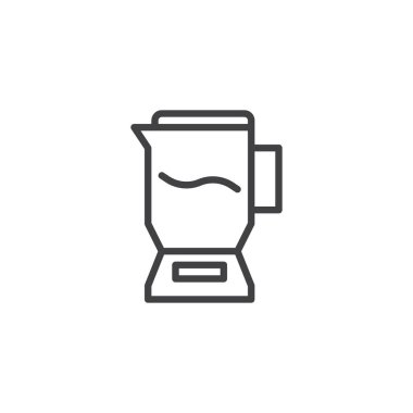 Elektrik Blender anahat simgesini