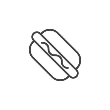 Sosisli sandviç anahat simgesini