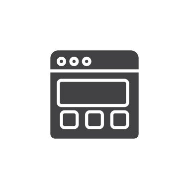 Web sayfası vektör simgesi