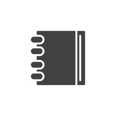 Spiral defter vektör simgesi