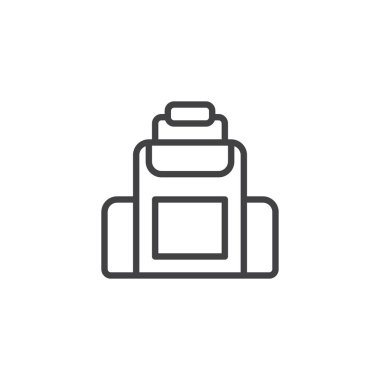 Sırt çantası anahat simgesini