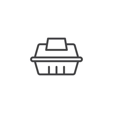 Gıda konteyner anahat simgesini götürün