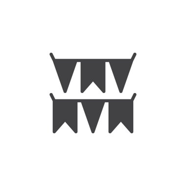 Parti bayrağı vektör simgesi