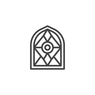 Vitray pencere anahat simgesi