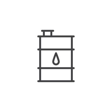 Petrol varil anahat simgesini