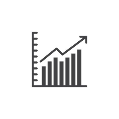 grafik çizelgesi vektör simgesi