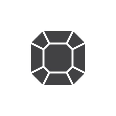 Kristal mücevher vektör simgesi