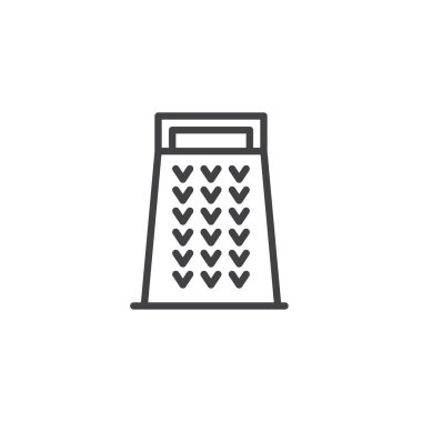 Mutfak rende anahat simgesini