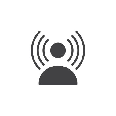 Etkileyen kişi vektör simgesi