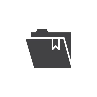 Yer imi vektör simgesi ile klasör