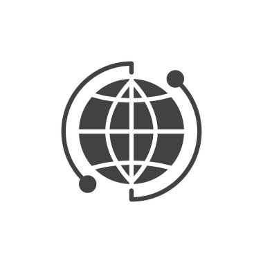 Dünya çapında vektör simgesi