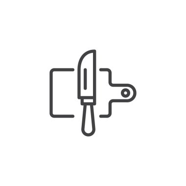 Doğrama kurulu anahat simgesini