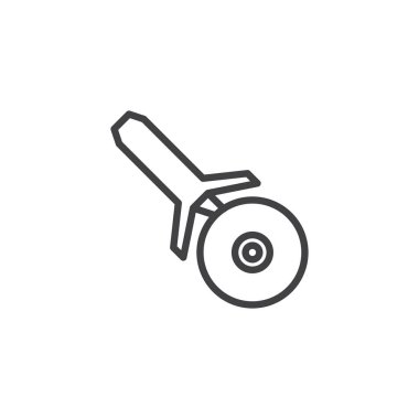 Pizza kesici anahat simgesini