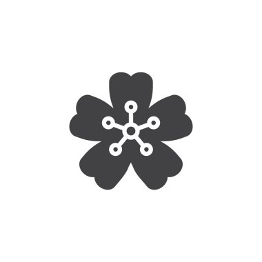 Kiraz çiçeği vektör simgesi