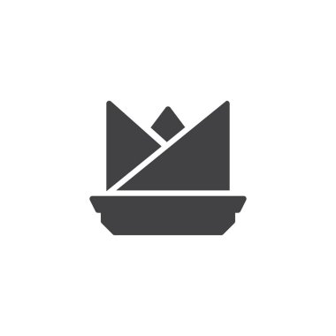 Tablo peçete vektör simgesi