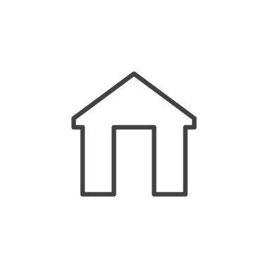 Ev dış cephe anahat simgesini
