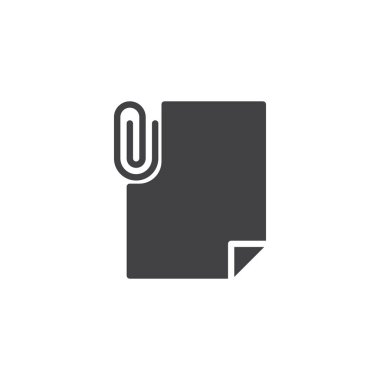 Dosya eki vektör simgesi