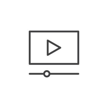 Sinema film oyuncu anahat simgesini