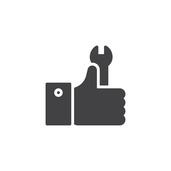 Spanner Service Hand vector icon — Stock Vector