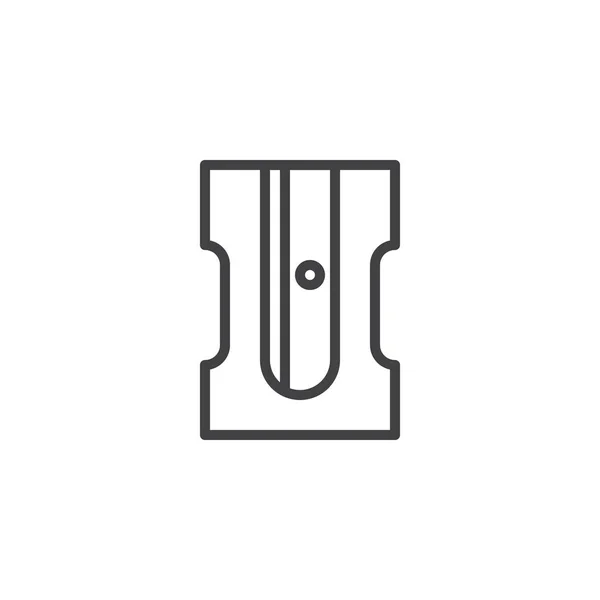 Sacapuntas icono del esquema — Archivo Imágenes Vectoriales