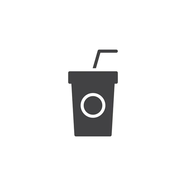 Smoothie cup vector icon — Stock Vector