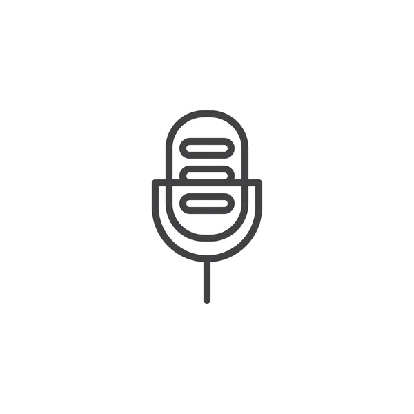 Osnovy ikonu mikrofonu — Stockový vektor