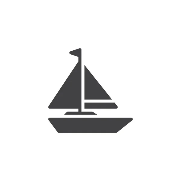 帆船のベクトルアイコン — ストックベクタ