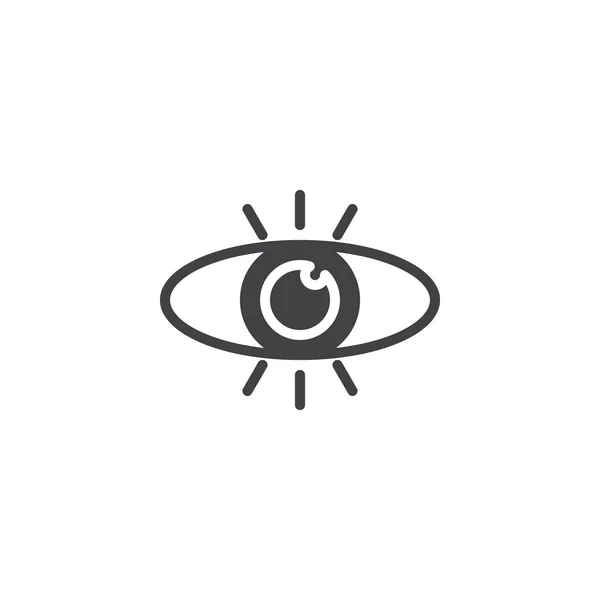 Icona vettoriale occhio umano — Vettoriale Stock