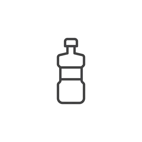 Water bottle outline icon — Stock Vector