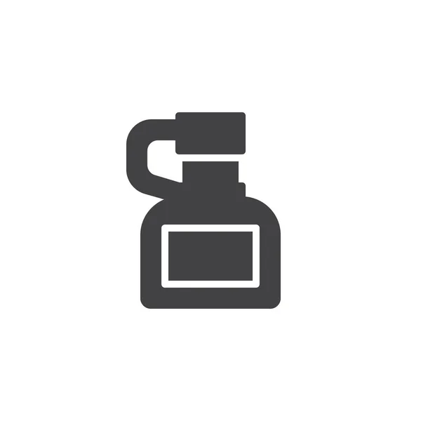 Vieille bouteille avec icône vectorielle de rhum — Image vectorielle