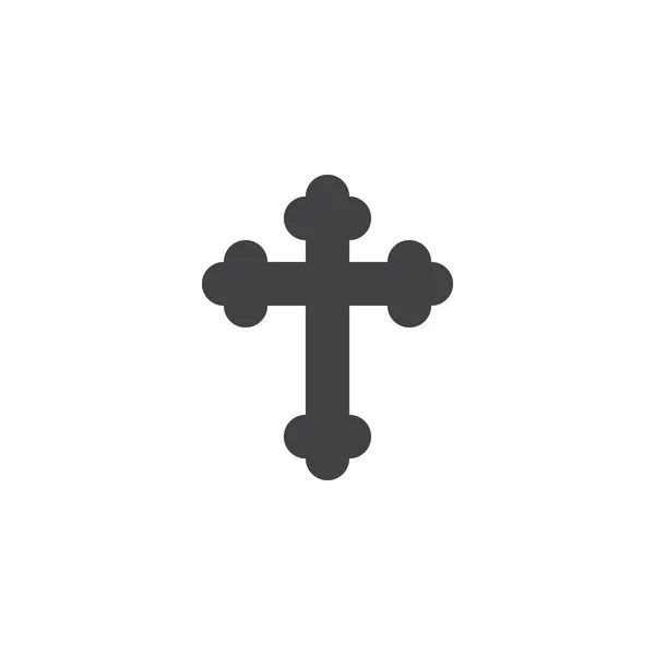 Релігійний хрест Векторна піктограма — стоковий вектор