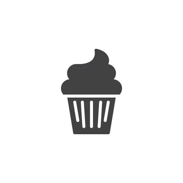 Cupcake-Vektorsymbol — Stockvektor