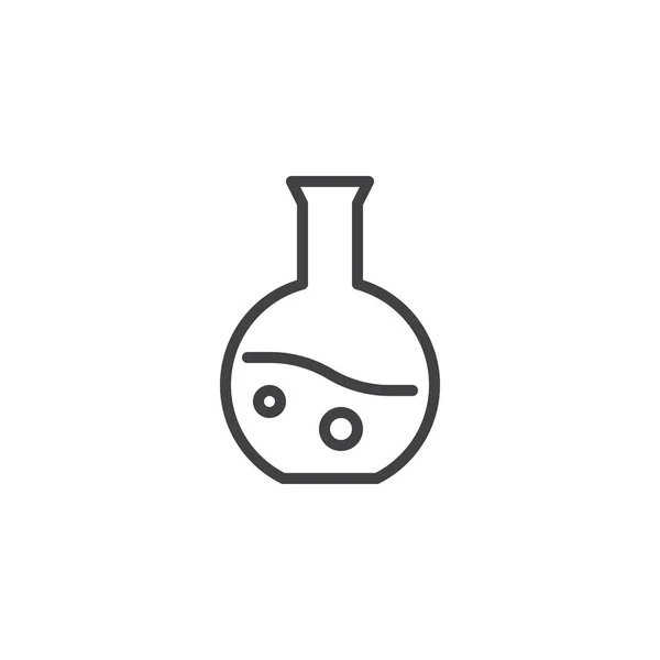 化学品瓶轮廓图标 — 图库矢量图片