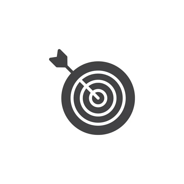 Objetivo flecha vector icono — Vector de stock