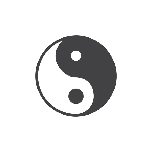 Yin yang vector icon