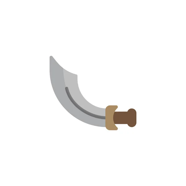 Ikona płaskie miecz pirata — Wektor stockowy