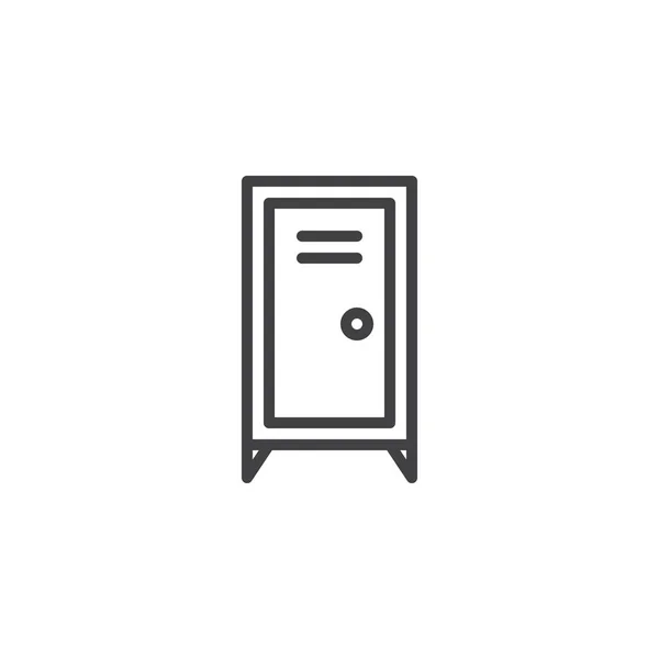 Locker outline icon — Stock Vector