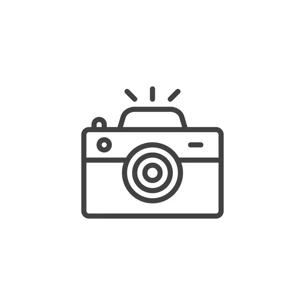 Ikona obrysu fotoaparátu — Stockový vektor