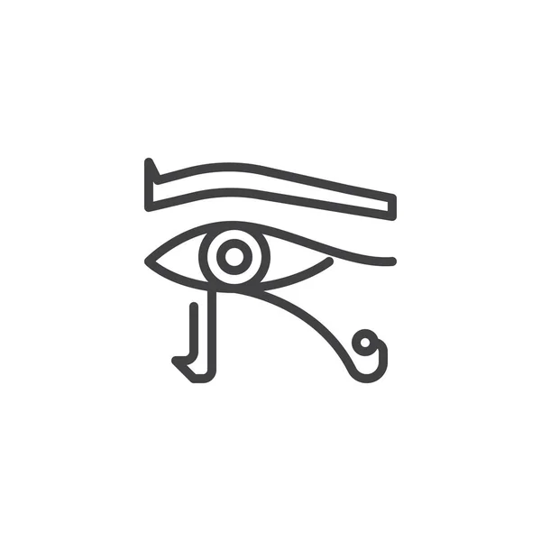 Ägyptische Augenkontur-Ikone — Stockvektor