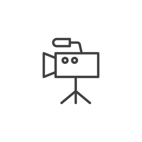 Icono de contorno de cámara de vídeo digital — Archivo Imágenes Vectoriales
