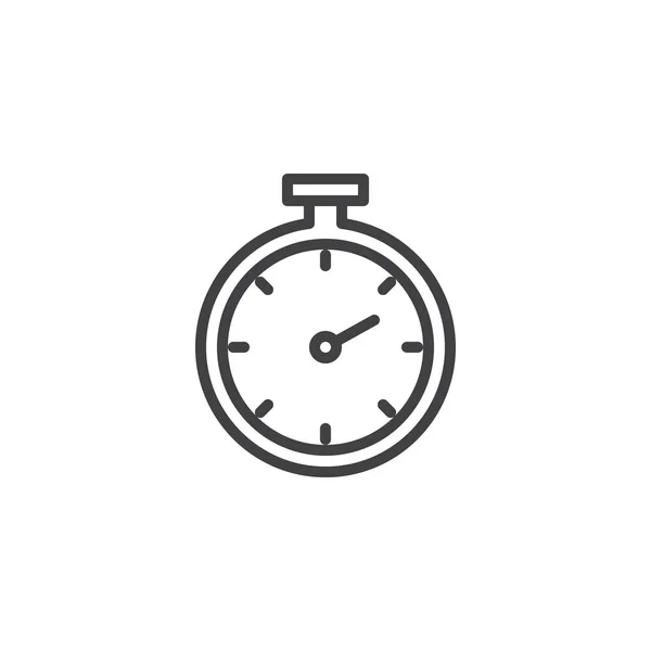 Stopwatch overzicht pictogram — Stockvector